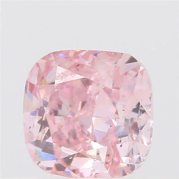 0.23ct Cushion modified Natural Diamond (Colour Fancy Purplish Pink, Clarity SI2, GIA Certified)