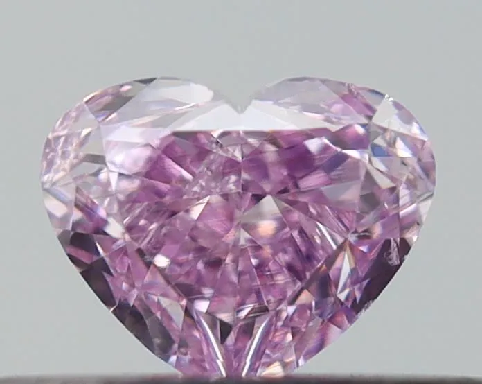 0.25ct Heart Natural Diamond (Colour Fancy Purple, Clarity SI2, GIA Certified)