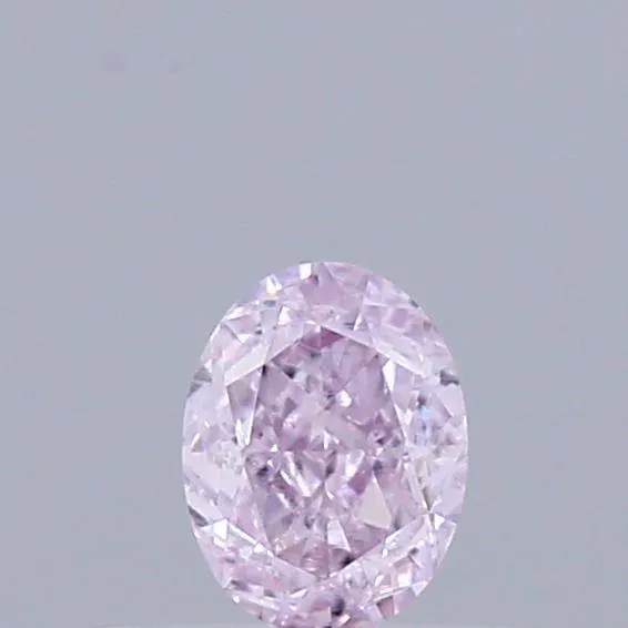 0.25ct Oval Natural Diamond (Colour Fancy Light Purplish Pink, Clarity VS2, GIA Certified)