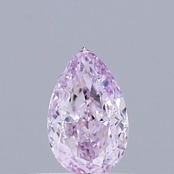 0.25ct Pear Natural Diamond (Colour Fancy Light Purplish Pink, Clarity VS2, GIA Certified)