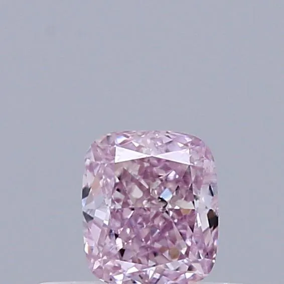 0.26ct Cushion modified Natural Diamond (Colour Fancy Purplish Pink, Clarity SI2, GIA Certified)