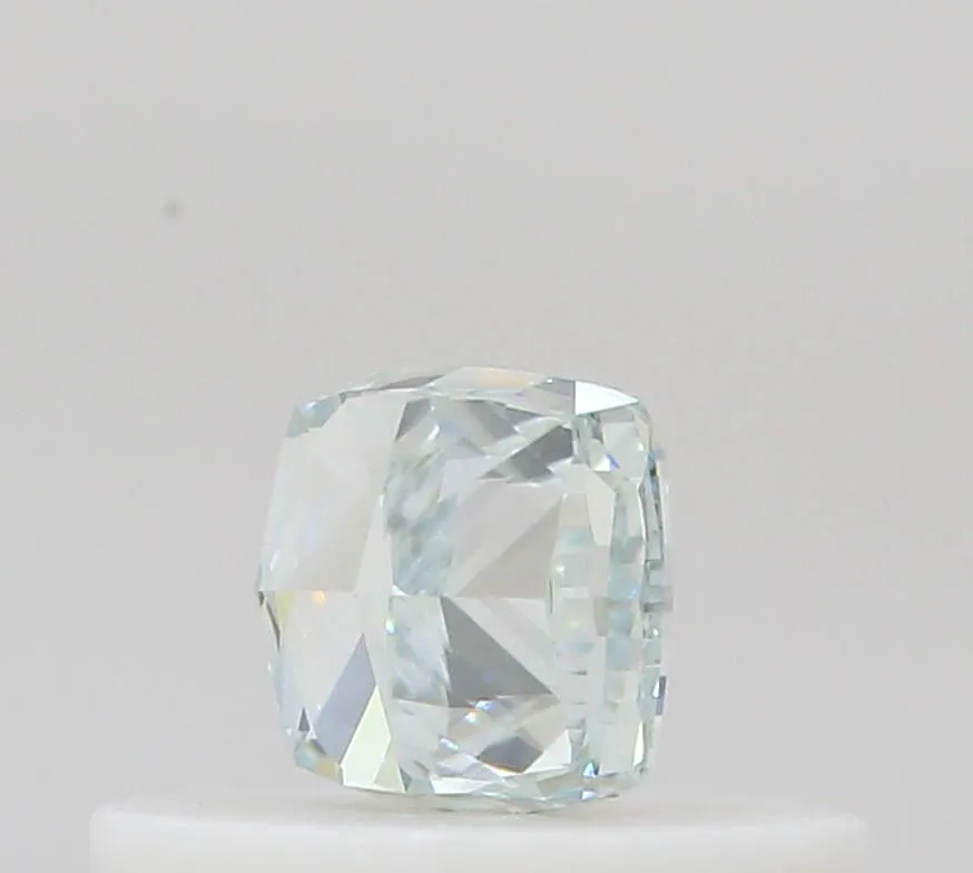 0.27ct Cushion brilliant Natural Diamond (Colour Fancy Blueish Green, Clarity VS1, GIA Certified)