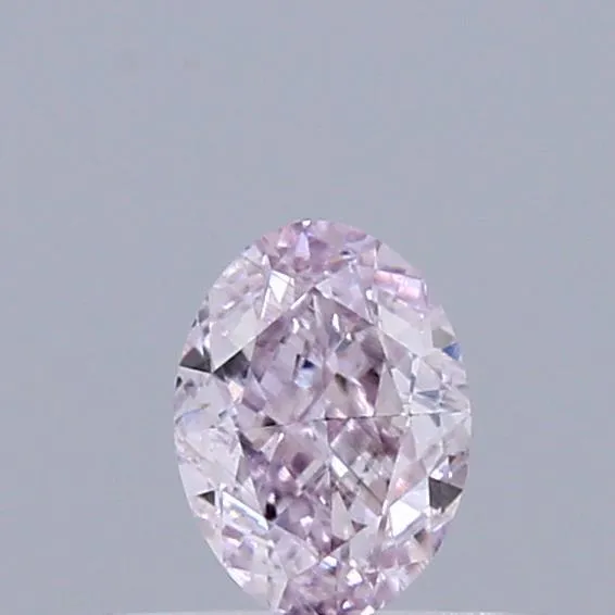0.31ct Oval Natural Diamond (Colour Light Pink, Clarity VS2, GIA Certified)