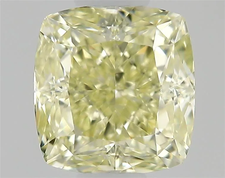 0.34ct Cushion modified Natural Diamond (Colour Fancy Light Yellow, Clarity VVS1, Cut EX, GIA Certified)