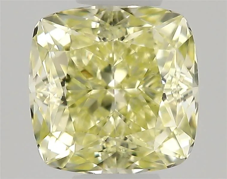 0.35ct Cushion modified Natural Diamond (Colour Fancy Light Yellow, Clarity VVS1, Cut EX, GIA Certified)