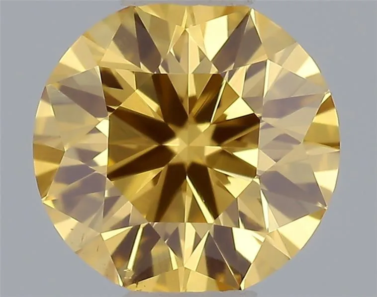 0.35ct Round Natural Diamond (Colour Fancy Intense, Clarity VS2, Cut VG, GIA Certified)