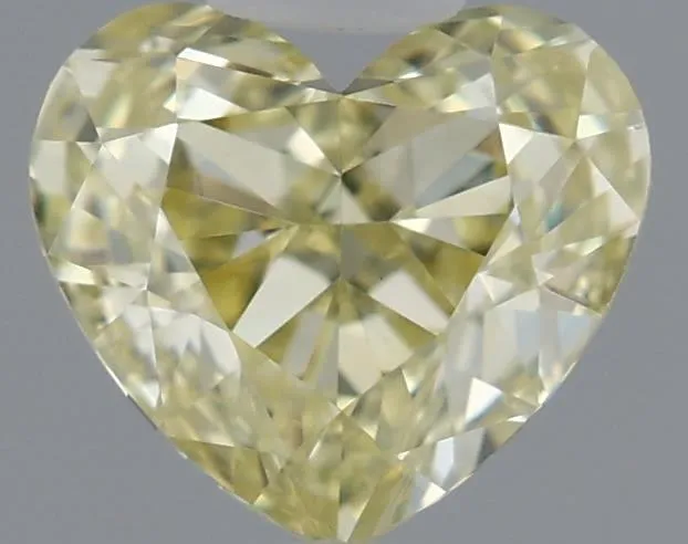 0.38ct Heart Natural Diamond (Colour Fancy Yellow, Clarity VS1, Cut GD, GIA Certified)