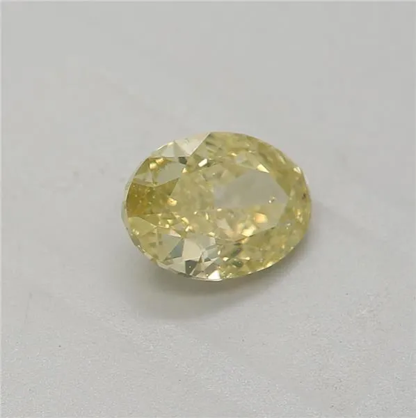 0.40ct Oval Natural Diamond (Colour Fancy Yellow, Clarity SI2, GIA Certified)