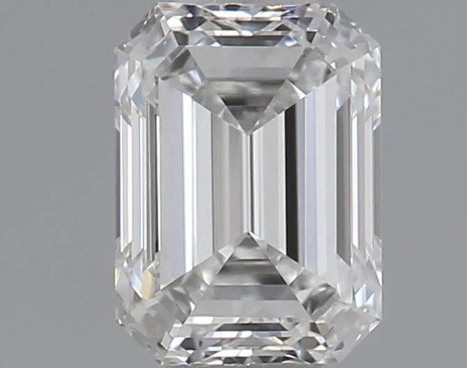 0.41ct Emerald Natural Diamond (Colour F, Clarity IF, Cut GD, GIA Certified)