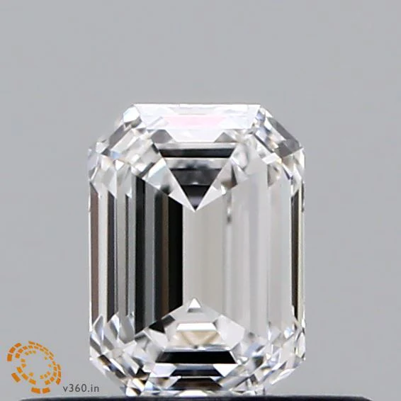 0.42ct Emerald Natural Diamond (Colour E, Clarity IF, Cut VG, GIA Certified)