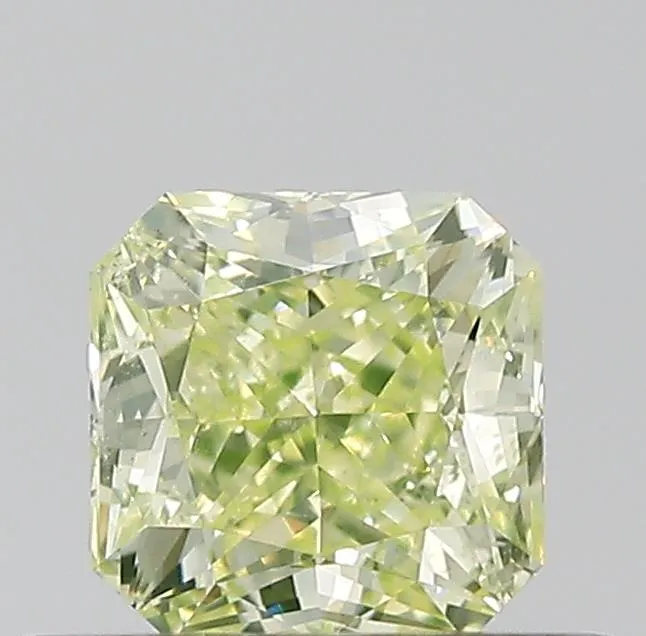 0.47ct Radiant Natural Diamond (Colour Fancy Greenish Yellow, Clarity SI2, GIA Certified)