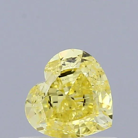 0.50ct Heart Natural Diamond (Colour Fancy Intense Yellow, Clarity VS1, GIA Certified)