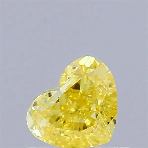 0.50ct Heart Natural Diamond (Colour Fancy Vivid Yellow, Clarity VS2, GIA Certified)