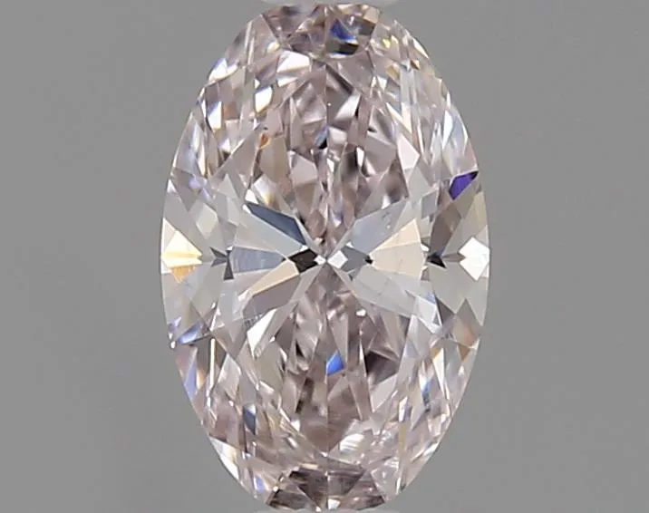 0.50ct Oval Natural Diamond (Colour Light Pink, Clarity SI1, GIA Certified)