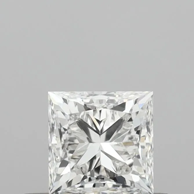 0.50ct Princess Natural Diamond (Colour F, Clarity IF, Cut VG, IGI Certified)