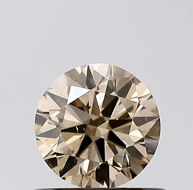 0.50ct Round Natural Diamond (Colour Light Brown, Clarity VS2, Cut VG, IGI Certified)