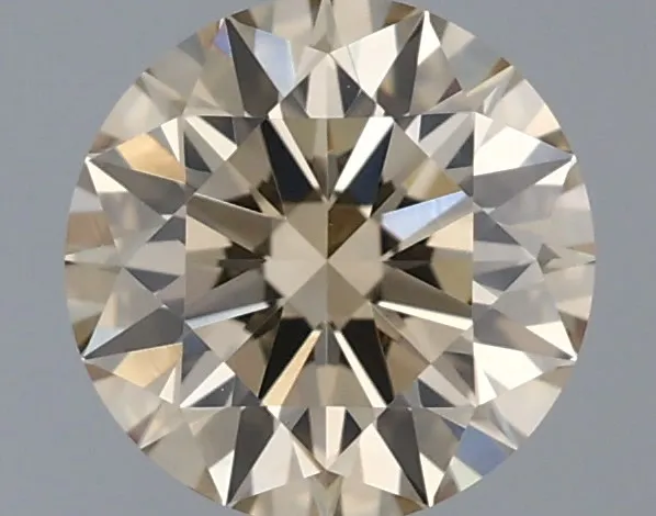 0.50ct Round Natural Diamond (Colour Light Brown, Clarity VVS2, Cut EX, IGI Certified)