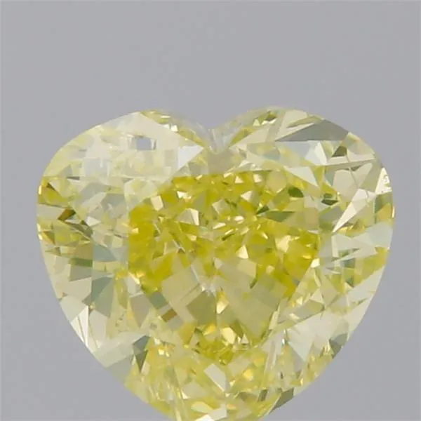 0.51ct Heart Natural Diamond (Colour Fancy Greenish Yellow, Clarity SI1, GIA Certified)