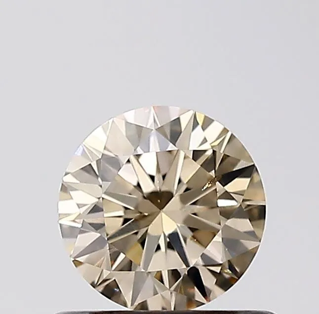 0.51ct Round Natural Diamond (Colour Light Brown, Clarity SI1, Cut VG, IGI Certified)