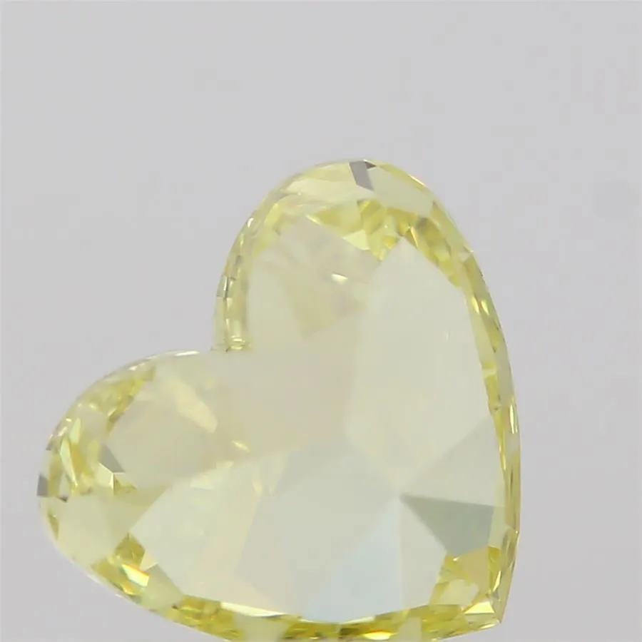 0.54ct Heart Natural Diamond (Colour Fancy Intense Yellow, Clarity SI2, GIA Certified)