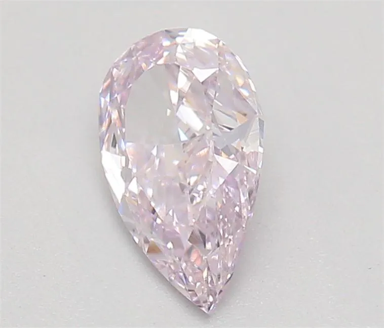 0.54ct Pear Natural Diamond (Colour Light Pink, Clarity VS2, GIA Certified)