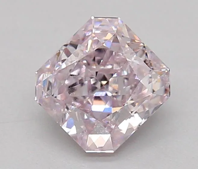 0.54ct Radiant Natural Diamond (Colour Light Pink, Clarity SI1, GIA Certified)