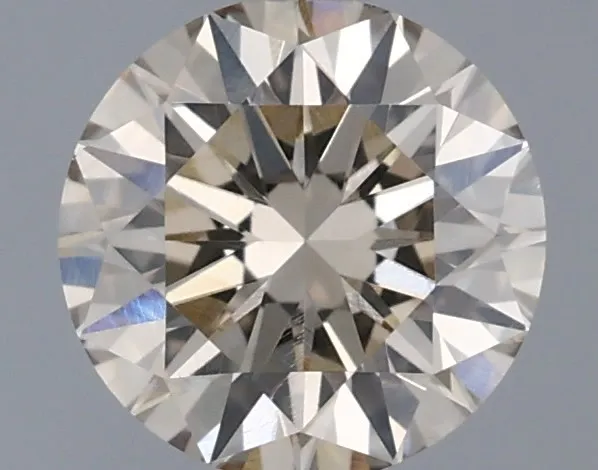 0.55ct Round Natural Diamond (Colour Light Brown, Clarity VVS2, Cut VG, IGI Certified)