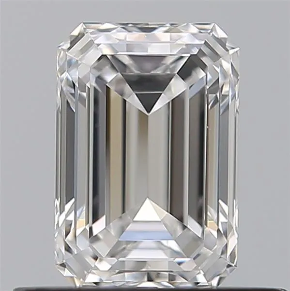 0.61ct Emerald Natural Diamond (Colour E, Clarity VVS1, GIA Certified)