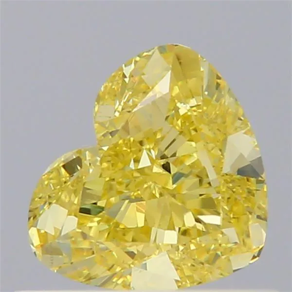 0.61ct Heart Natural Diamond (Colour Fancy Intense Yellow, Clarity VVS1, GIA Certified)