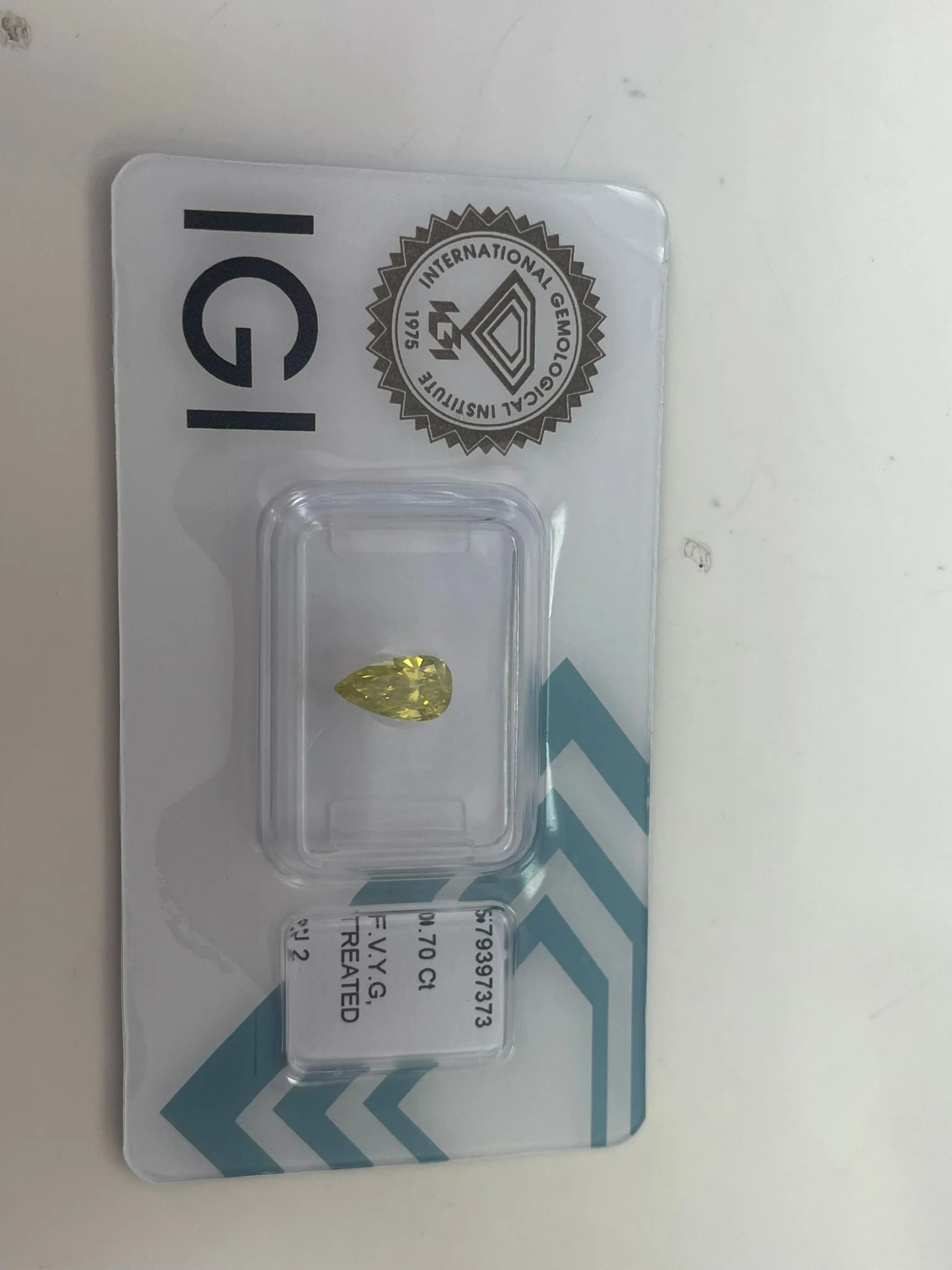 0.7 Carats PEAR Diamond