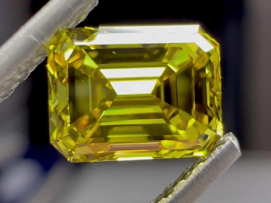 0.70ct Emerald Natural Diamond (Colour Fancy Deep Yellow, Clarity VS2, GIA Certified)