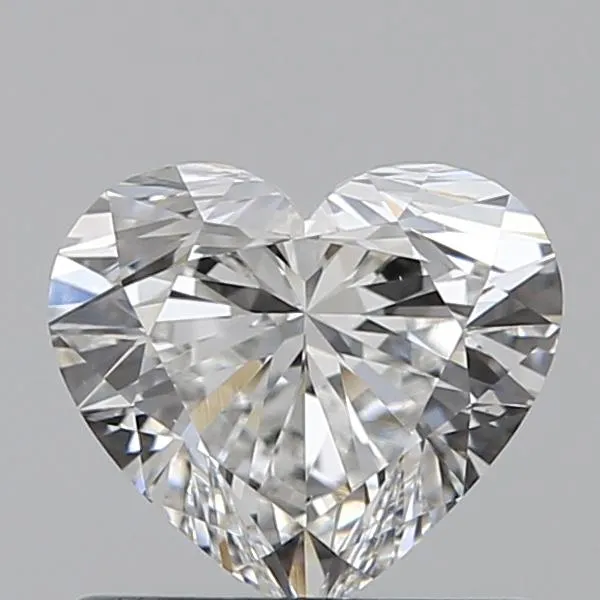 0.70ct Heart Natural Diamond (Colour F, Clarity VS2, Cut EX, GIA Certified)