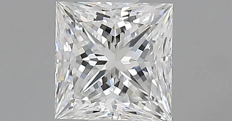 0.71ct Princess Natural Diamond (Colour E, Clarity VVS2, GIA Certified)