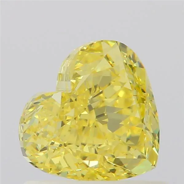 0.81ct Heart Natural Diamond (Colour Fancy Intense Yellow, Clarity VVS1, GIA Certified)
