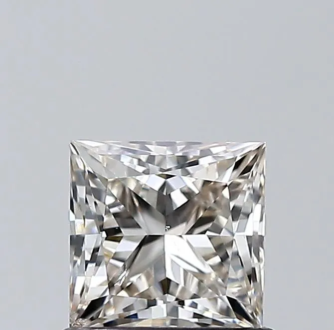 0.85ct Princess Natural Diamond (Colour J, Clarity SI1, Cut VG, IGI Certified)