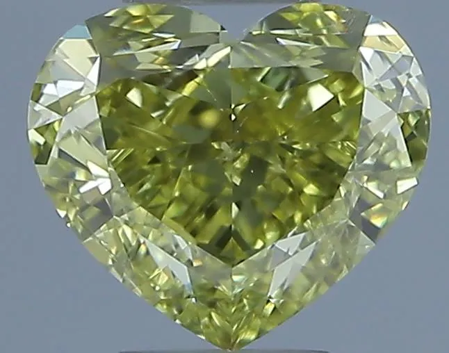 1.00ct Heart Natural Diamond (Colour Fancy Deep Yellow, Clarity SI2, GIA Certified)