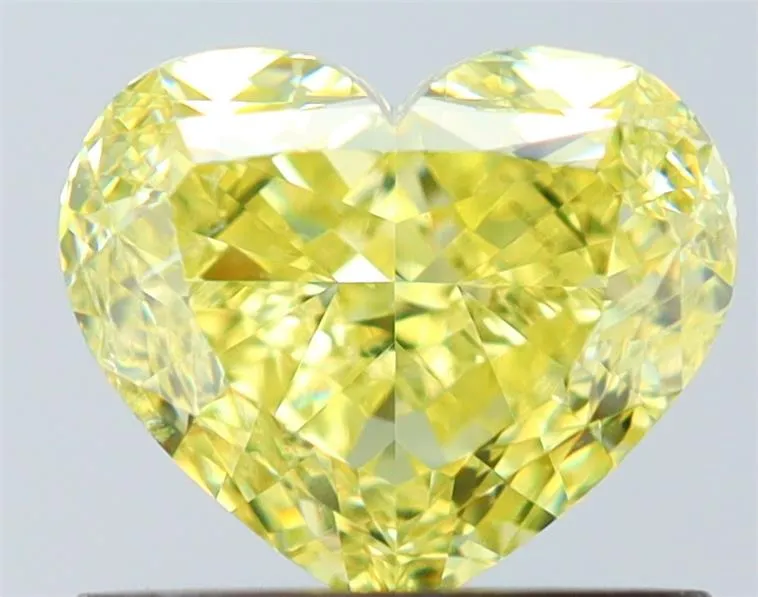 1.00ct Heart Natural Diamond (Colour Fancy Yellow, Clarity SI2, GIA Certified)