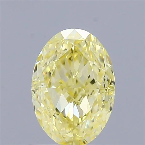 1.00ct Oval Natural Diamond (Colour Fancy Yellow, Clarity VS1, GIA Certified)