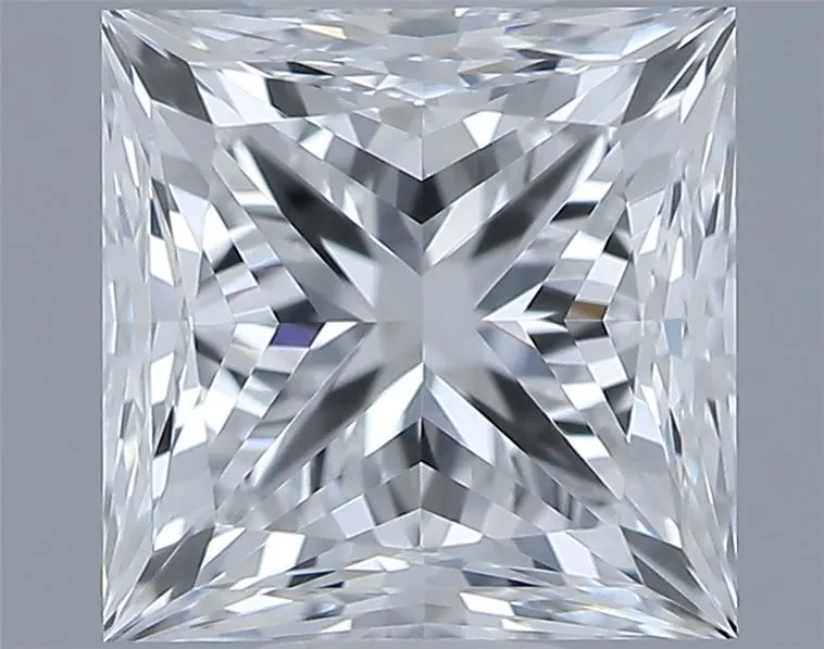 1.00ct Princess Natural Diamond (Colour E, Clarity FL, Cut GD, GIA Certified)