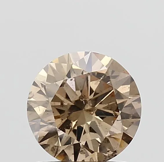 1.00ct Round Natural Diamond (Colour Brown, Clarity SI2, Cut VG, IGI Certified)