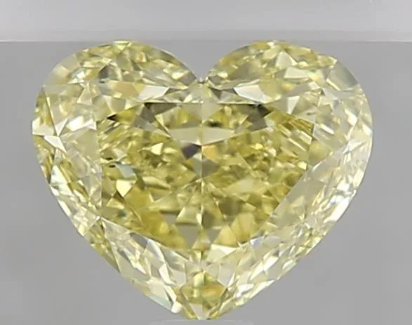 1.02ct Heart Natural Diamond (Colour Fancy Yellow, Clarity VS2, Cut GD, GIA Certified)