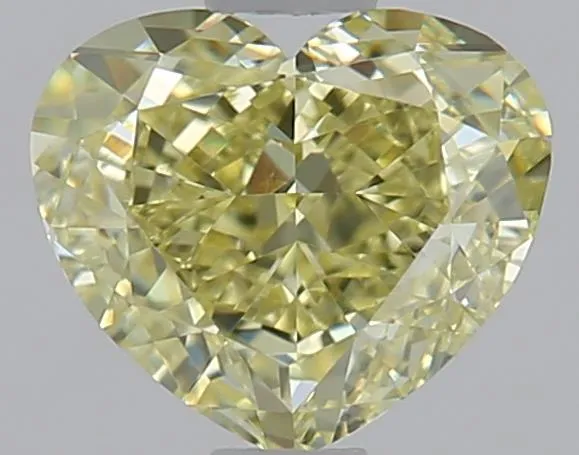 1.03ct Heart Natural Diamond (Colour Fancy Light Yellow, Clarity VS2, Cut VG, GIA Certified)