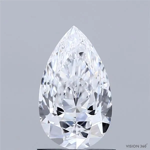 1.11ct Pear Natural Diamond (Colour D, Clarity IF, GIA Certified)