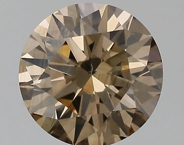 1.20ct Round Natural Diamond (Colour Brown, Clarity SI1, Cut EX, IGI Certified)