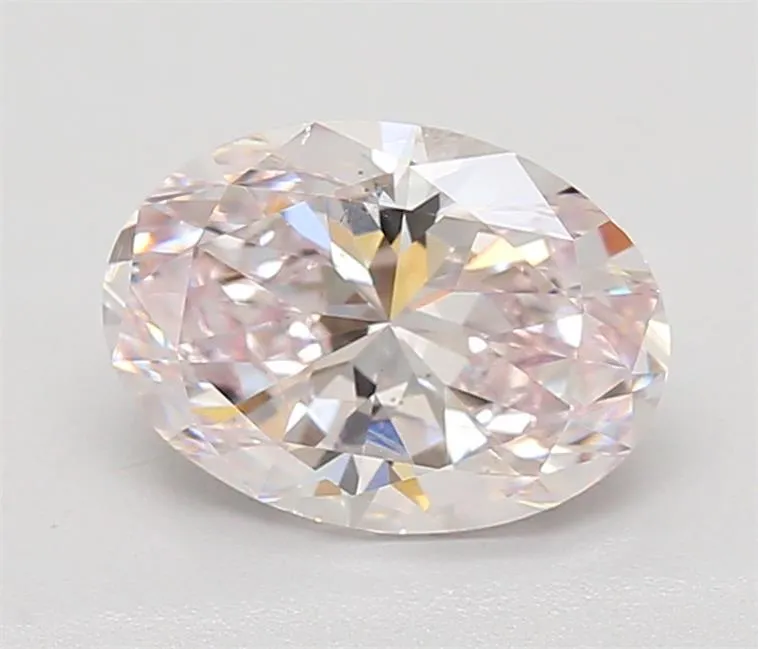 1.30ct Oval Natural Diamond (Colour Faint Pink, Clarity SI1, GIA Certified)