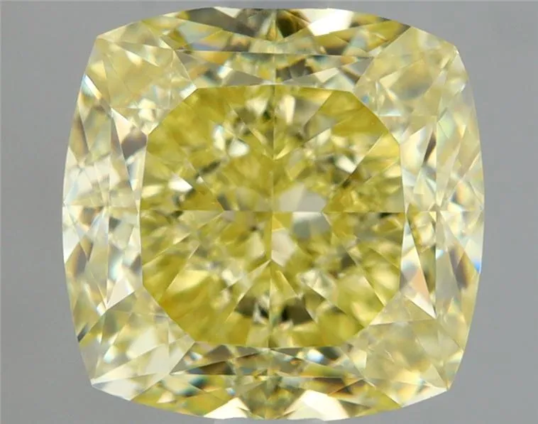 1.36ct Cushion brilliant Natural Diamond (Colour Fancy Yellow, Clarity VS2, GIA Certified)
