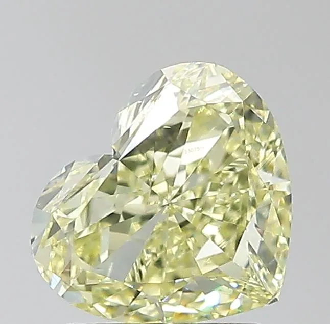 1.50ct Heart Natural Diamond (Colour Fancy Light Yellow, Clarity VS2, GIA Certified)