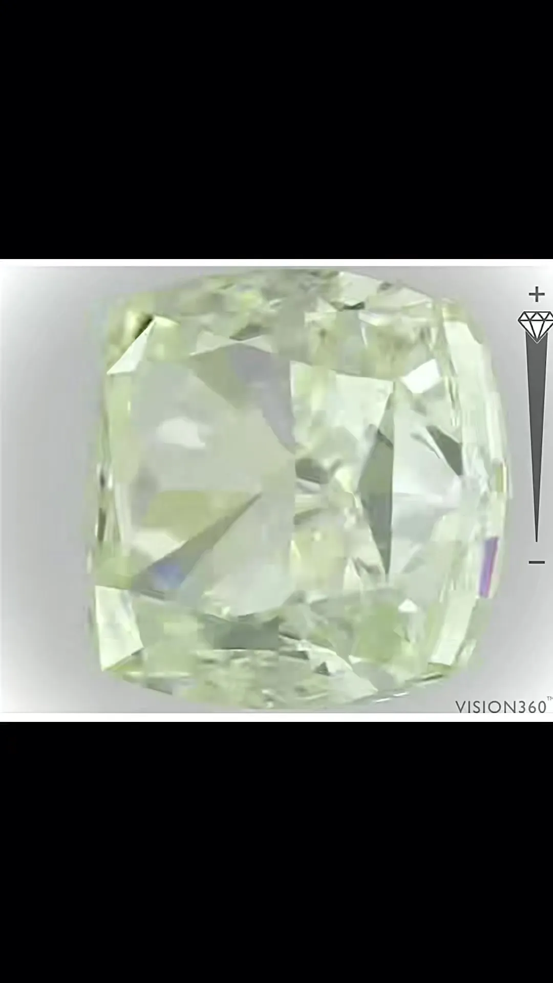 1.54ct Cushion brilliant Natural Diamond (Colour Light Green Yellow, Clarity VVS1, GIA Certified)