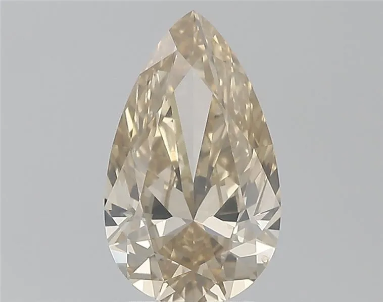2.01ct Pear Natural Diamond (Colour Fancy Light, Clarity SI2, GIA Certified)