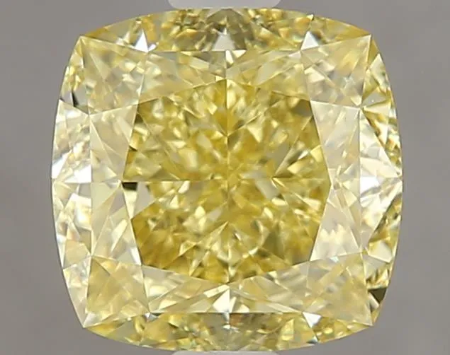 2.02ct Cushion brilliant Natural Diamond (Colour Fancy Yellow, Clarity VS2, GIA Certified)